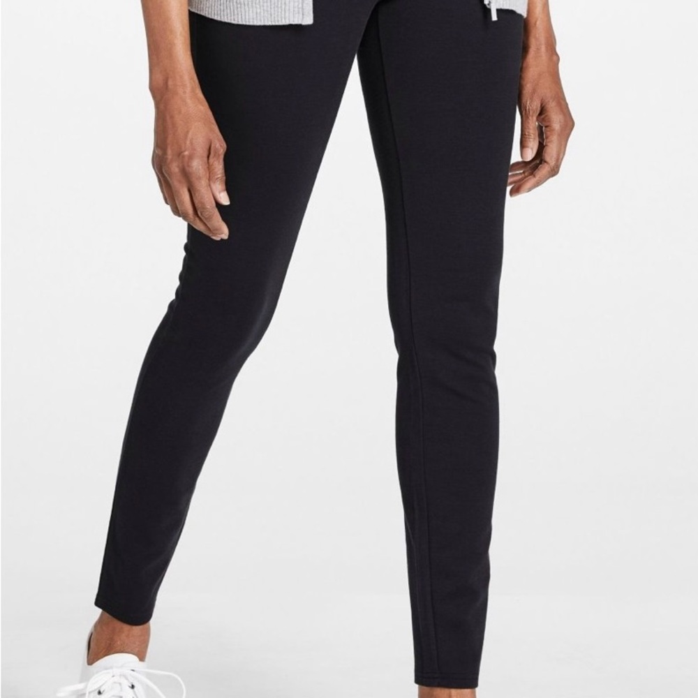 L.L. Bean Women’s Essential High-Waist Leggings Medium Alloy Gray - Picture 5 of 5